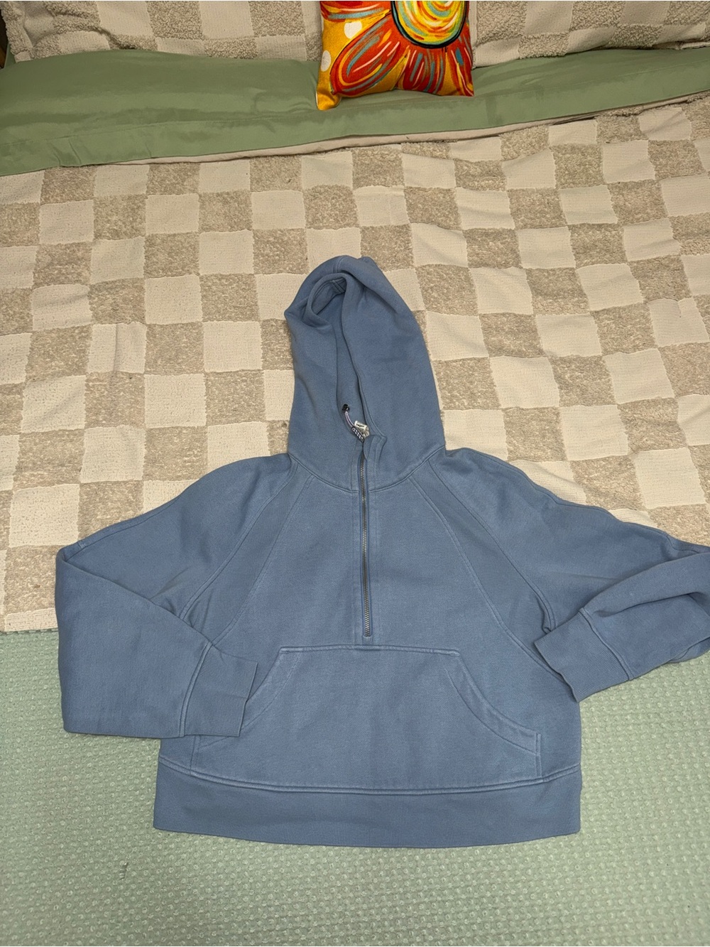 Lululemon Scuba Oversized Half-Zip Hoodie Aero Blue LW3HTOS XS/S